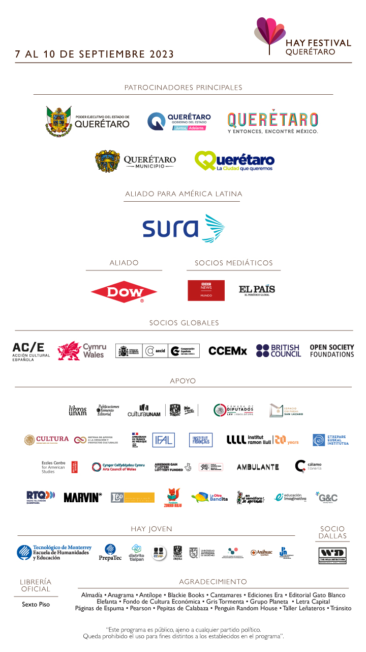 Sponsors of Hay Festival Querétaro 2022
