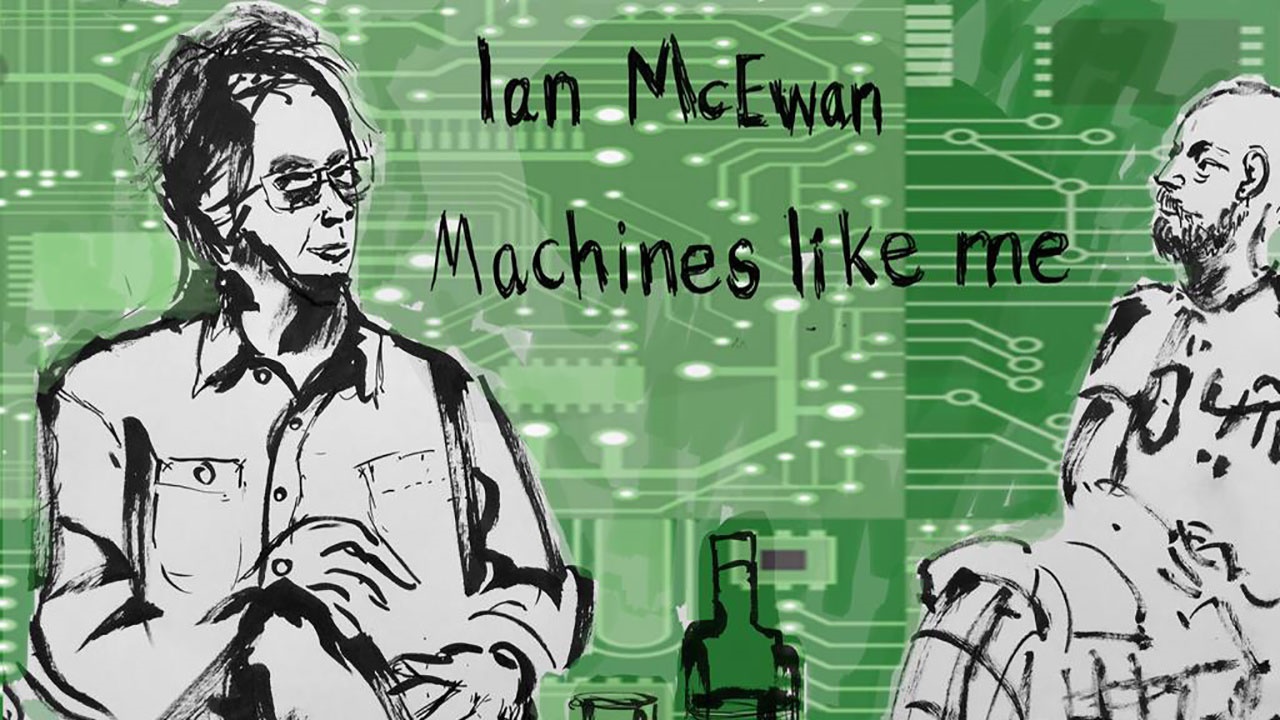 Ian McEwan at Hay Festival. Illustration by Henny Beaumont