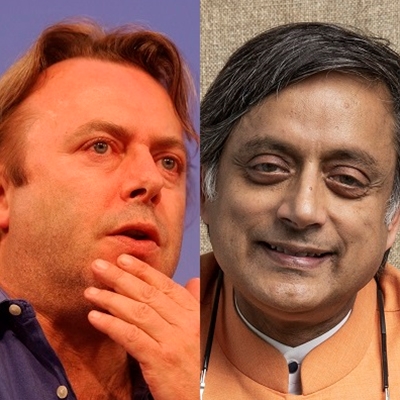 Christopher Hitchens and Shashi Tharoor