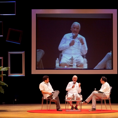 Carlos Fuentes in conversation with Juan Gabriel Vásquez and Santiago Gamboa
