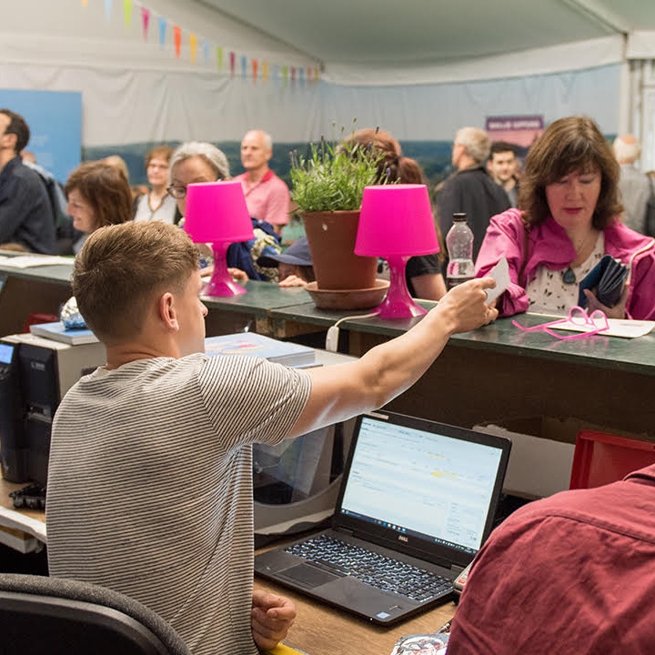 Selling tickets in the box office