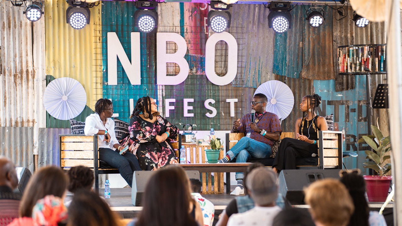 Stage image from Nairobi Litfest 2025