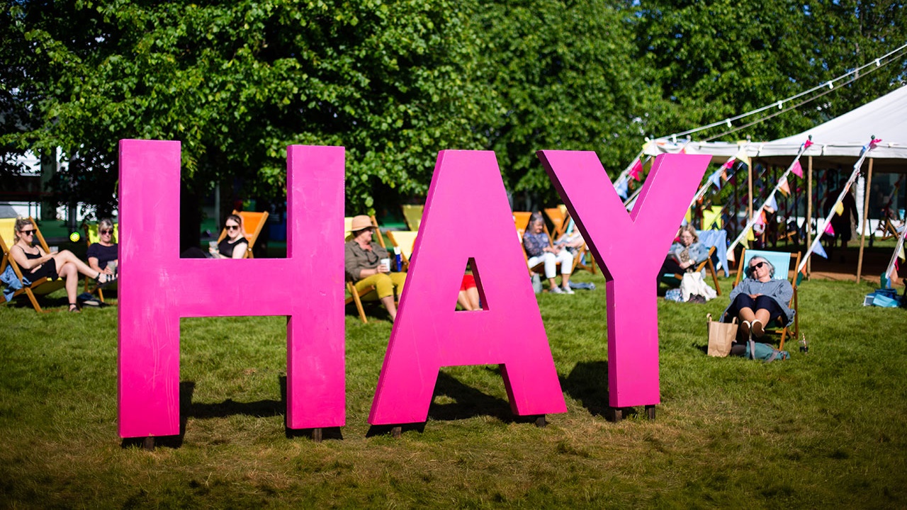 Hay sign at Hay Festival