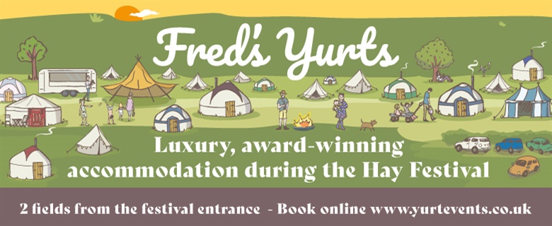 Fred's Yurts at Hay Festival 