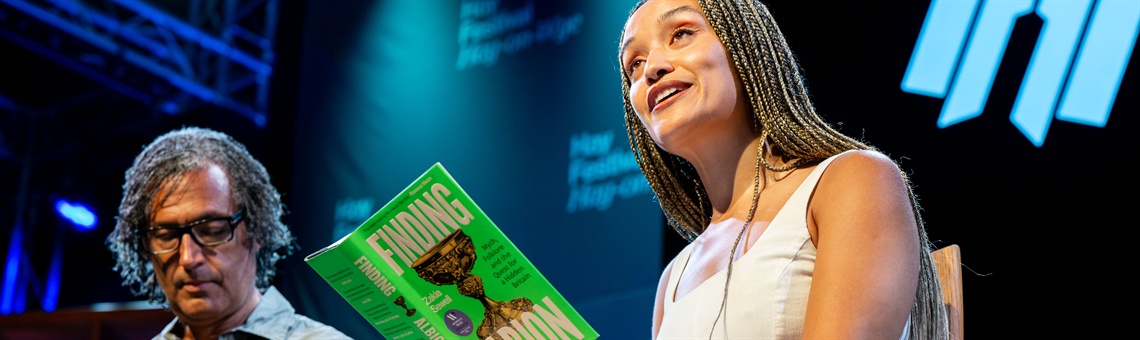 Hay Festival Hay-on Wye speakers onstage