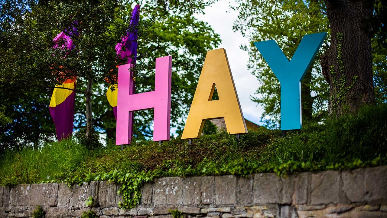 Hay Festival sign
