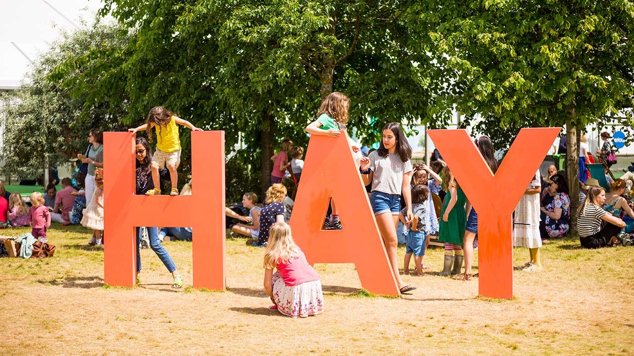 Hay Festival sign