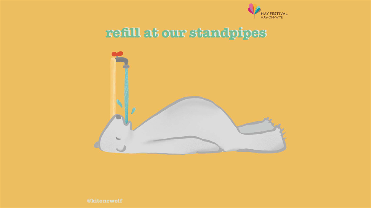 Illustrated polar bear