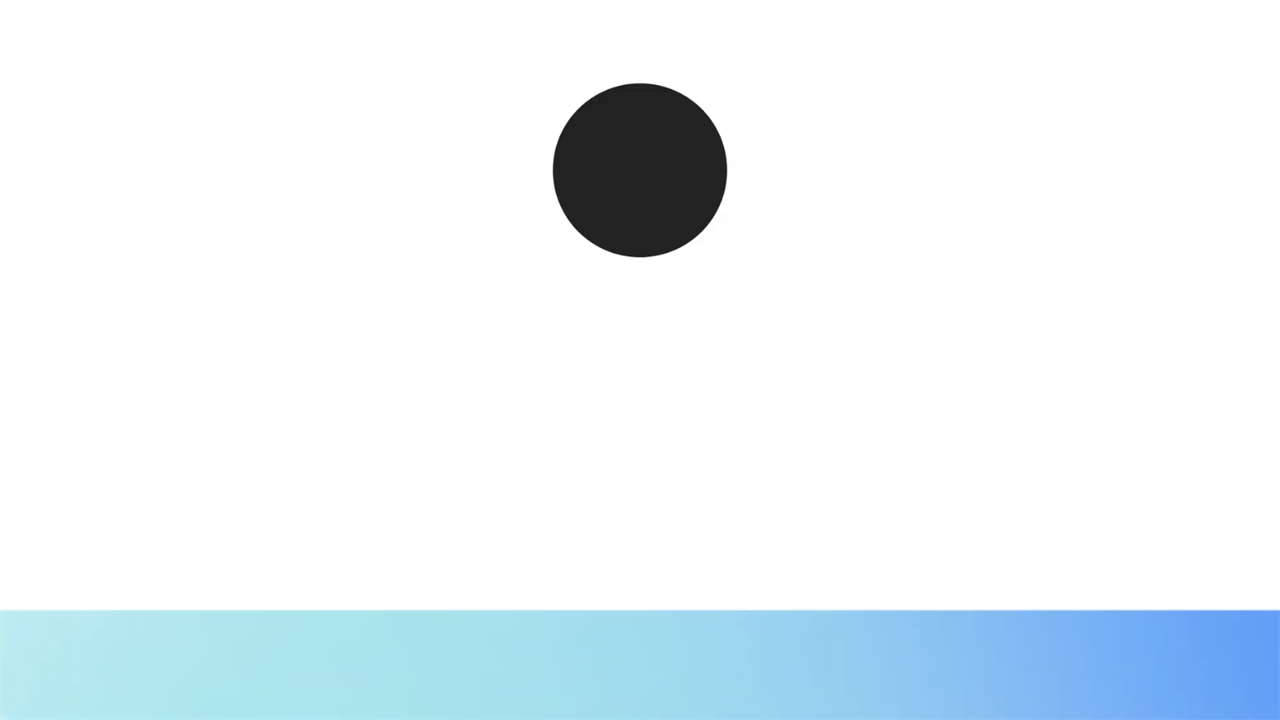 Illustration circle above water