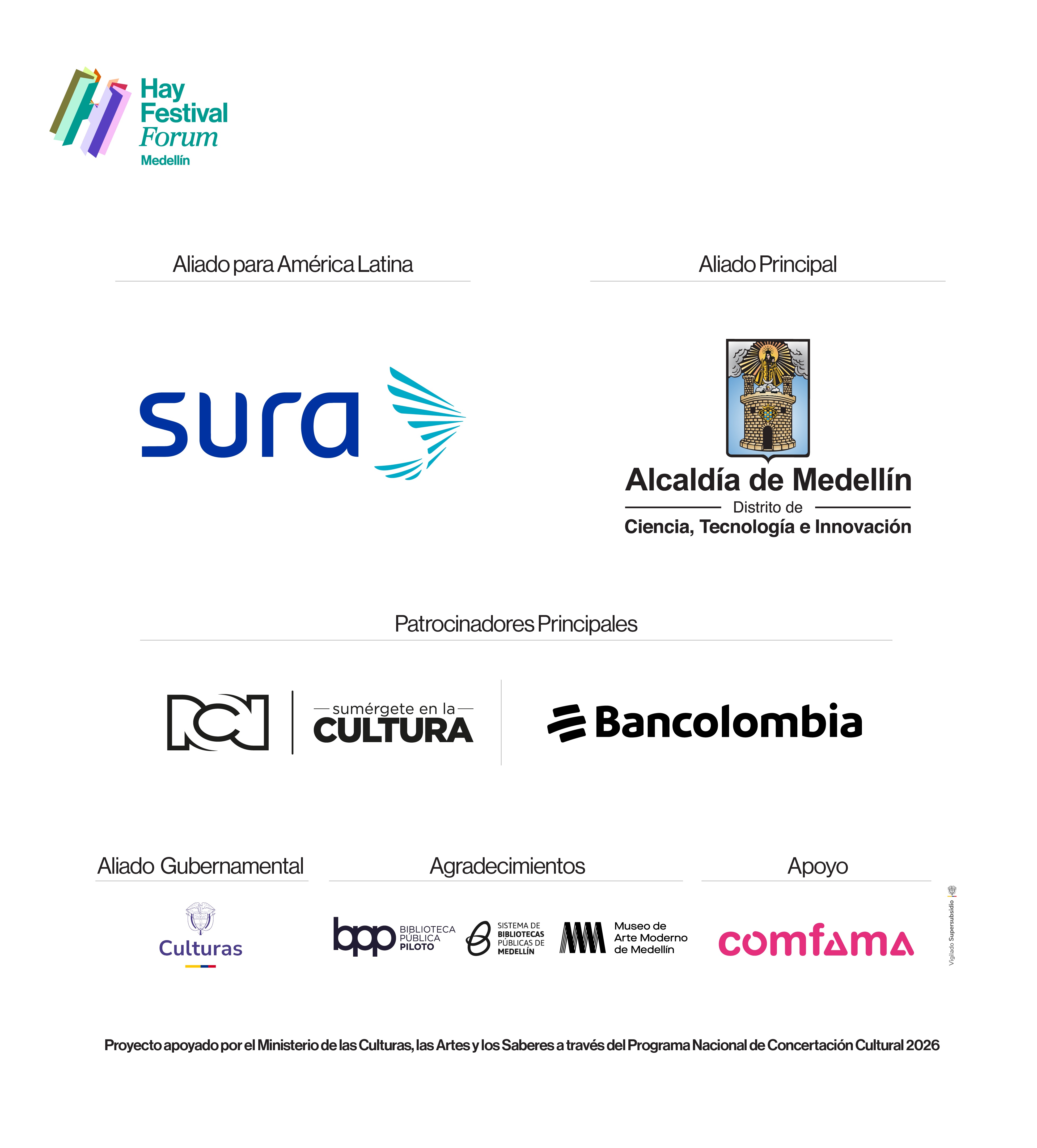 Hay Festival Medellín logos