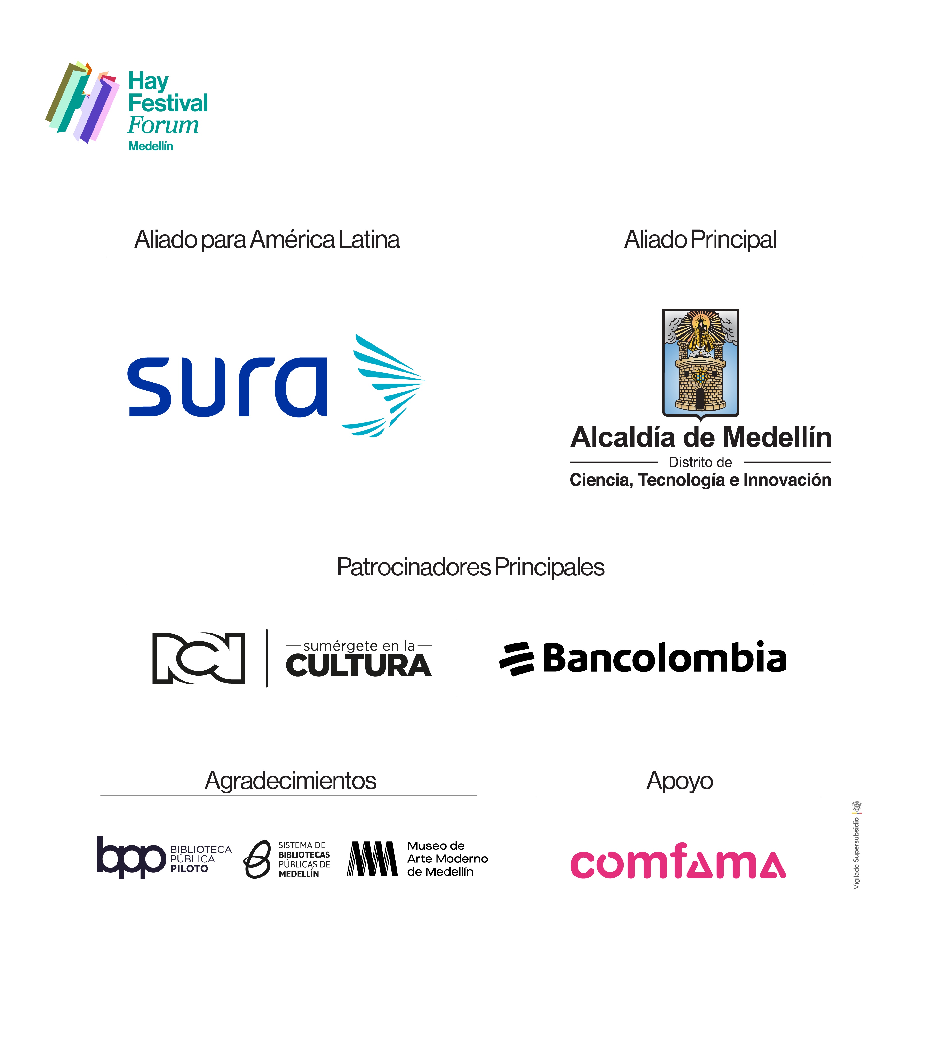 Hay Festival Medellín logos