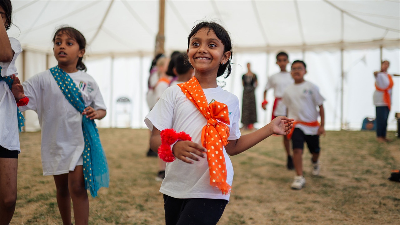Children at a Hay Festival Creative Residency