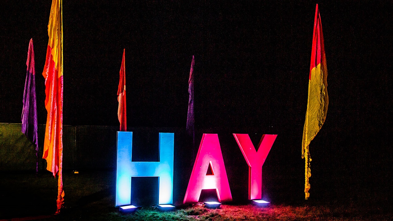 Hay Festival sign