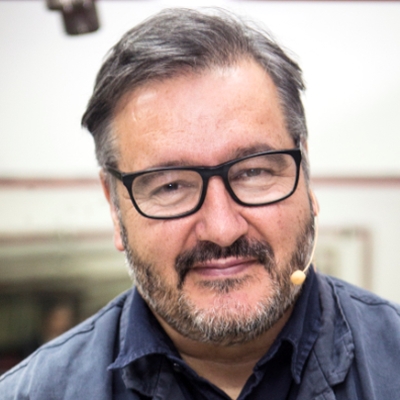 Michael Bhaskar and Peter Florence in conversation with Marianne Ponsford