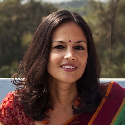 Salman Rushdie and Tishani Doshi