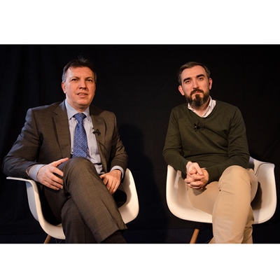 Joaquim Bosch and Ignacio Escolar talk with Blanca Rosa Roca