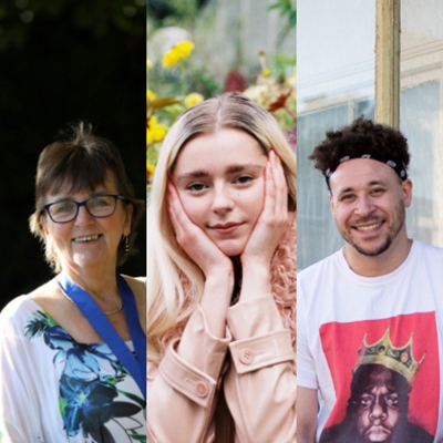 Áine Ní Ghlinn, Casi Wyn and Connor Allen talk to Jon Gower Áine Ní Ghlinn, Casi Wyn and Connor Allen talk to Jon Gower