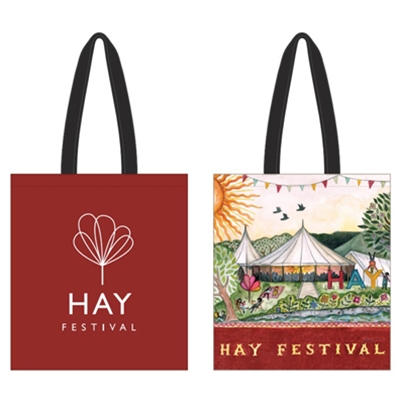 Cotton Tote Bag - Hay Festival Mug Design