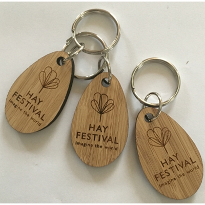 Hay Festival Bamboo Keyring