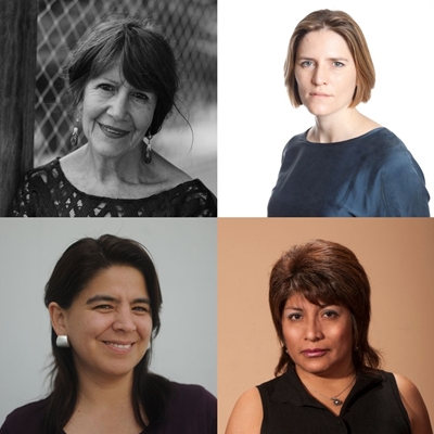 Christiane Félip Vidal, Emma Graham-Harrison and Paola Ugaz in conversation with Mabel Cáceres
