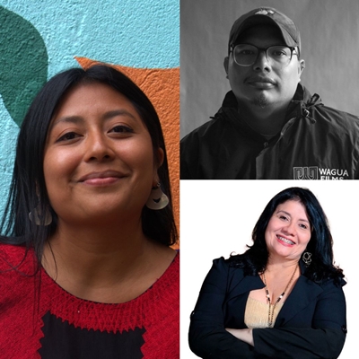 Josefa Sánchez Contreras and Duiren Wagua in conversation with Emma Gómez Guerra