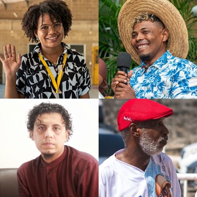 Yulianis Gutierrez, Jesús Herrera Babilonia y Rodrigo Paredes con Martín Murillo