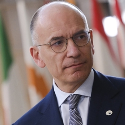 Enrico Letta in conversation with Anne McElvoy