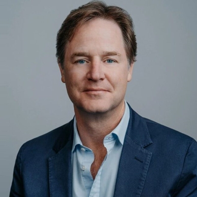 Nick Clegg and Enrico Letta in conversation with Helena de Bertodano