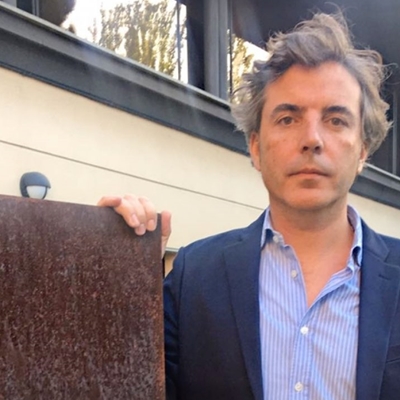 David Rieff with Santiago Herrero and Pablo Gil