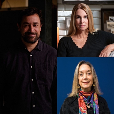 Carlos Caamaño, Sonia Cunliffe, Mafe García y Marisa Mujica en conversación con Jorge Villacorta