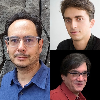 Federico Guzmán and Jordan Salama in conversation with Jaime Abello Banfi