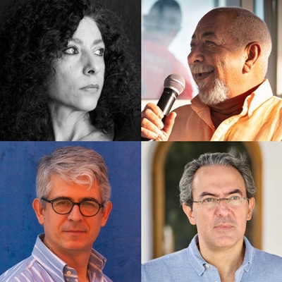 Leila Guerriero, Leonardo Padura and Juan Gabriel Vásquez in conversation with Javier Moreno