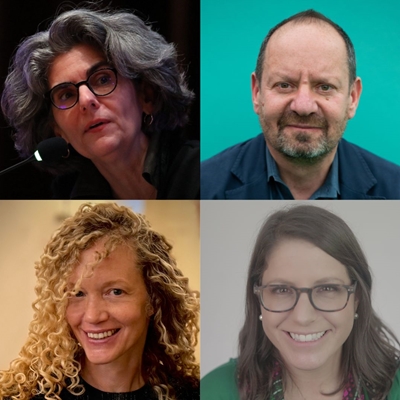 Julieta Lemaitre, Anna Rubesame and Philippe Sands in conversation with Juanita Goebertus