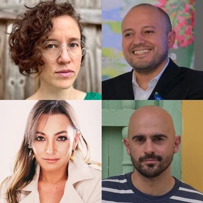 Andrea Díaz Cardona, Catalina Suárez and Jorge Súarez in conversation with José Carlos Cueto