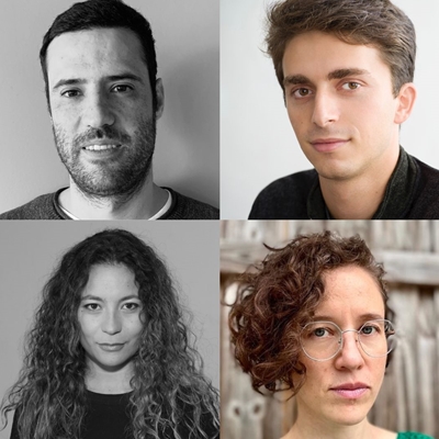 Andrés Bermúdez Liévano, Fernanda Pineda and Jordan Salama in conversation with Andrea Díaz Cardona