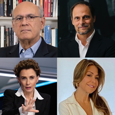 Carlos Chamorro, Denise Maerker and Jan Martínez Ahrens in conversation with Diana Calderón