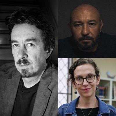 Pedro Mairal and Gilmer Mesa in conversation with Adriana Martínez