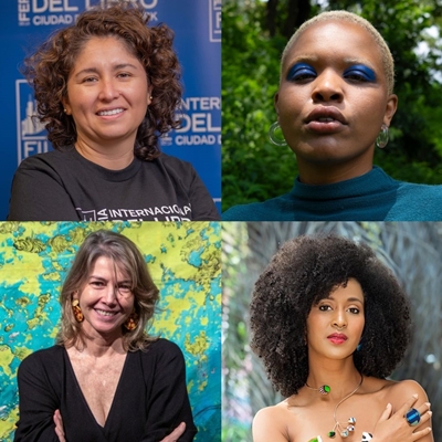 Dejanira Álvarez, Frekwéncia and Catalina Villa in conversation with Edna Liliana Valencia