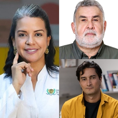 Bertha Lucía Arnedo Redondo and Felipe Merlano de la Ossa in conversation with Toni Celia