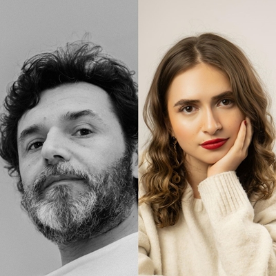 Pablo Arango and Lu Beccassino in conversation with María del Pilar Valencia