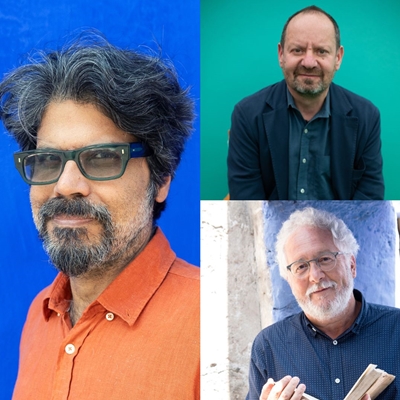 Omri Boehm, Pankaj Mishra y Philippe Sands in conversation with Héctor Abad Faciolince Omri Boehm, Pankaj Mishra y Philippe Sands in conversation with Héctor Abad Faciolince