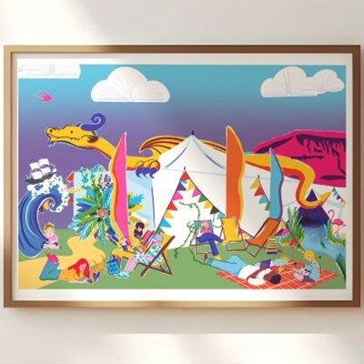 Hay Festival Limited Edition Print by Charlotte Hepburn