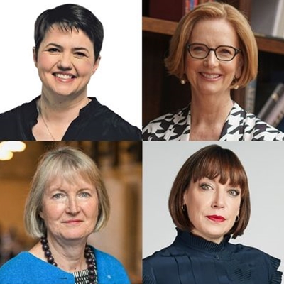 Ruth Davidson, Julia Gillard, Harriet Harman and Beth Rigby talk to Katya Adler