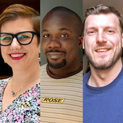 Emily Garside and Jason Okundaye in conversation with Sacha Coward