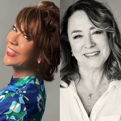 Kathy Lette and Arabella Weir