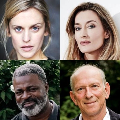William Sieghart with Denise Gough, Natascha McElhone and Danny Sapani