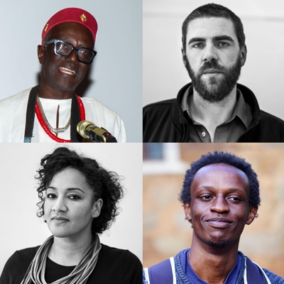 Moussa Sene Absa, Chris King and Maia Lekow in conversation with Kelvin Kariuki Moussa Sene Absa, Chris King and Maia Lekow in conversation with Kelvin Kariuki