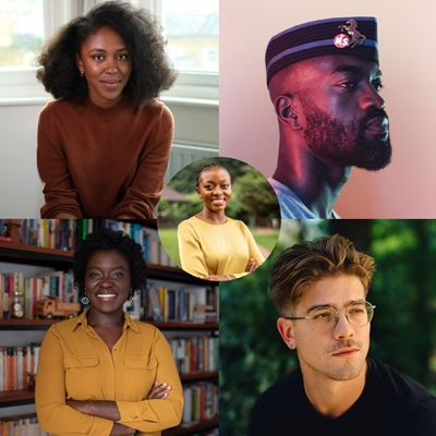 Natasha Brown, Inua Ellams, Nanjala Nyabola and Pol Vouillamoz in conversation with Dr. Mamka Anyona Natasha Brown, Inua Ellams, Nanjala Nyabola and Pol Vouillamoz in conversation with Dr. Mamka Anyona