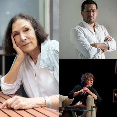 Alma Guillermoprieto, Óscar Martínez y Gabriela Warkentin en conversación con Beatriz Guillén