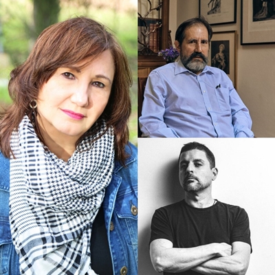 Fietta Jarque and Alonso Ruiz Rosas in conversation with Dante Trujillo